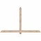 Ekena Millwork Eugene Smooth Timber Gable Bracket, Douglas Fir, 72"W x 45"H x 3 1/2"D x 3 1/2"F, 15/12 Pitch GBW072X45X0404EUG00SDF - alternate 1